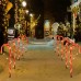 6 Bastones Luces Led Solar Navidad Hogar Jardín 60cm